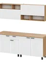 Кухонный гарнитур SV-мебель Монако 2м Дуб Золотой/Белый матовый/Дуб Вотан